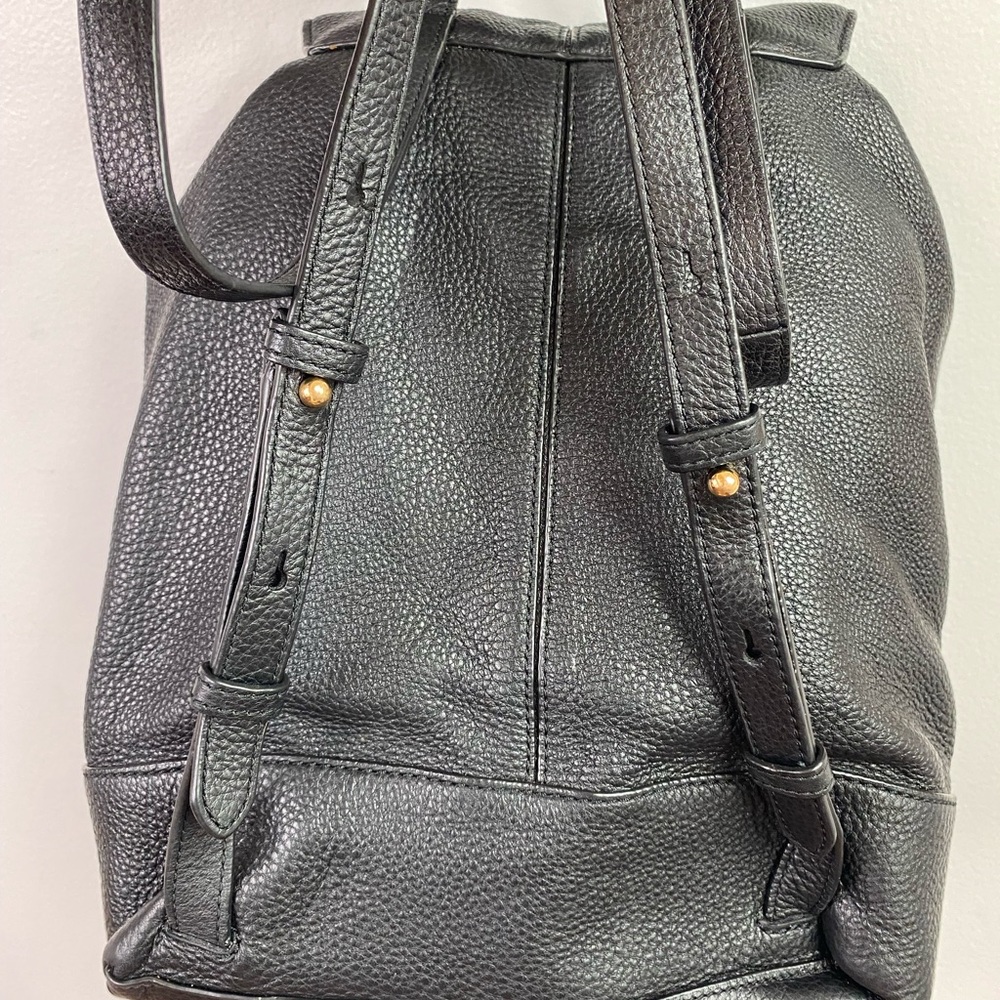 Marc Jacobs Black Leather Drawstring Backpack - Picture 8 of 12